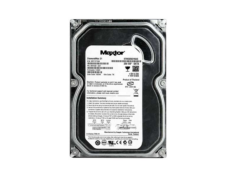 Maxtor Diamondmax 21 250GB SATA II 3 5 Hard Drive HDD 7200rpm 8MB