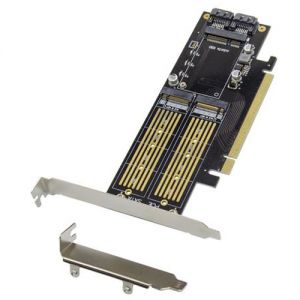 ProXtend PCI-E X16 mSATA & M.2 NGFF SATA Card PN: PX-SR-10258