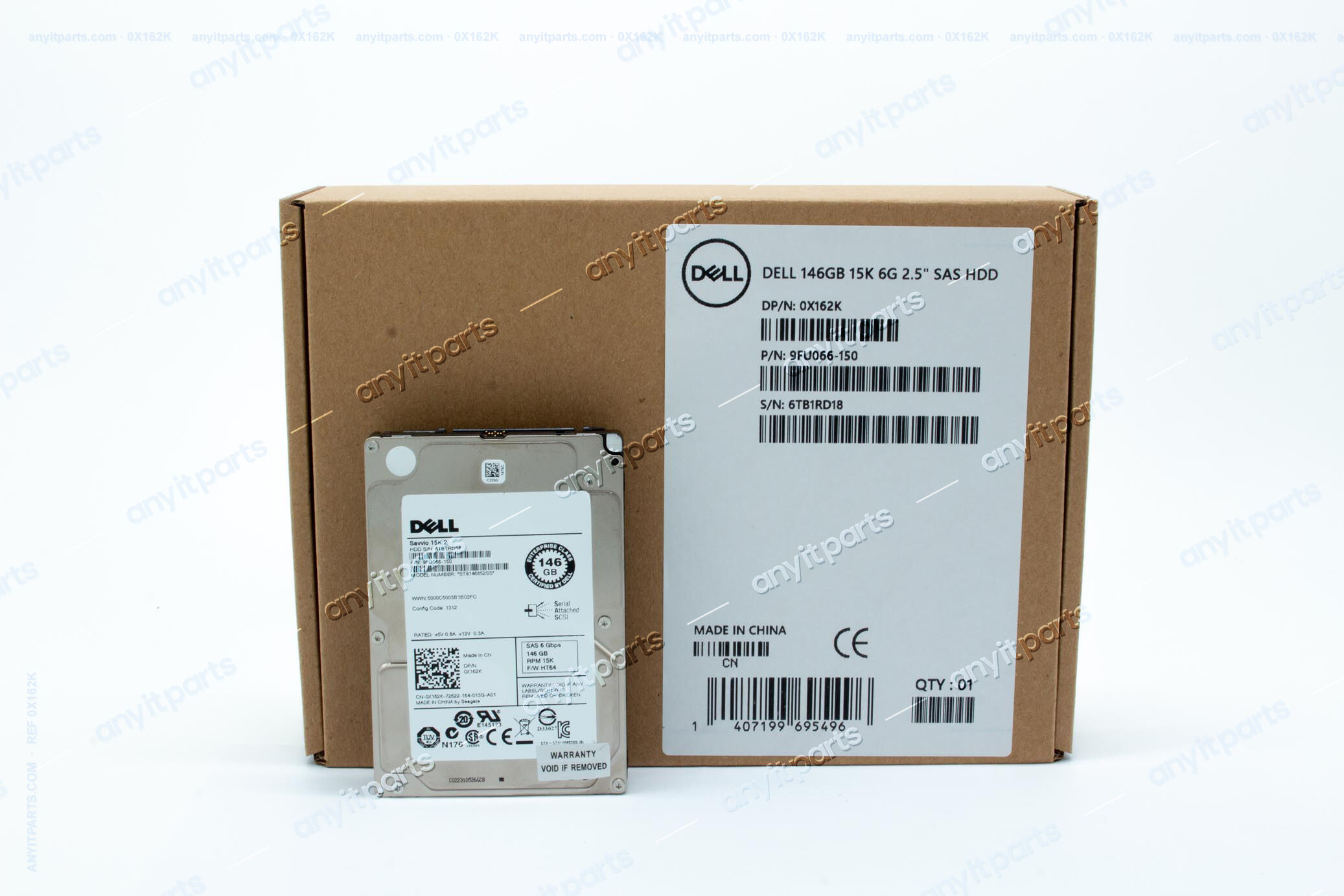 DEL HDD 146GB 15K 6G SAS 0X162K