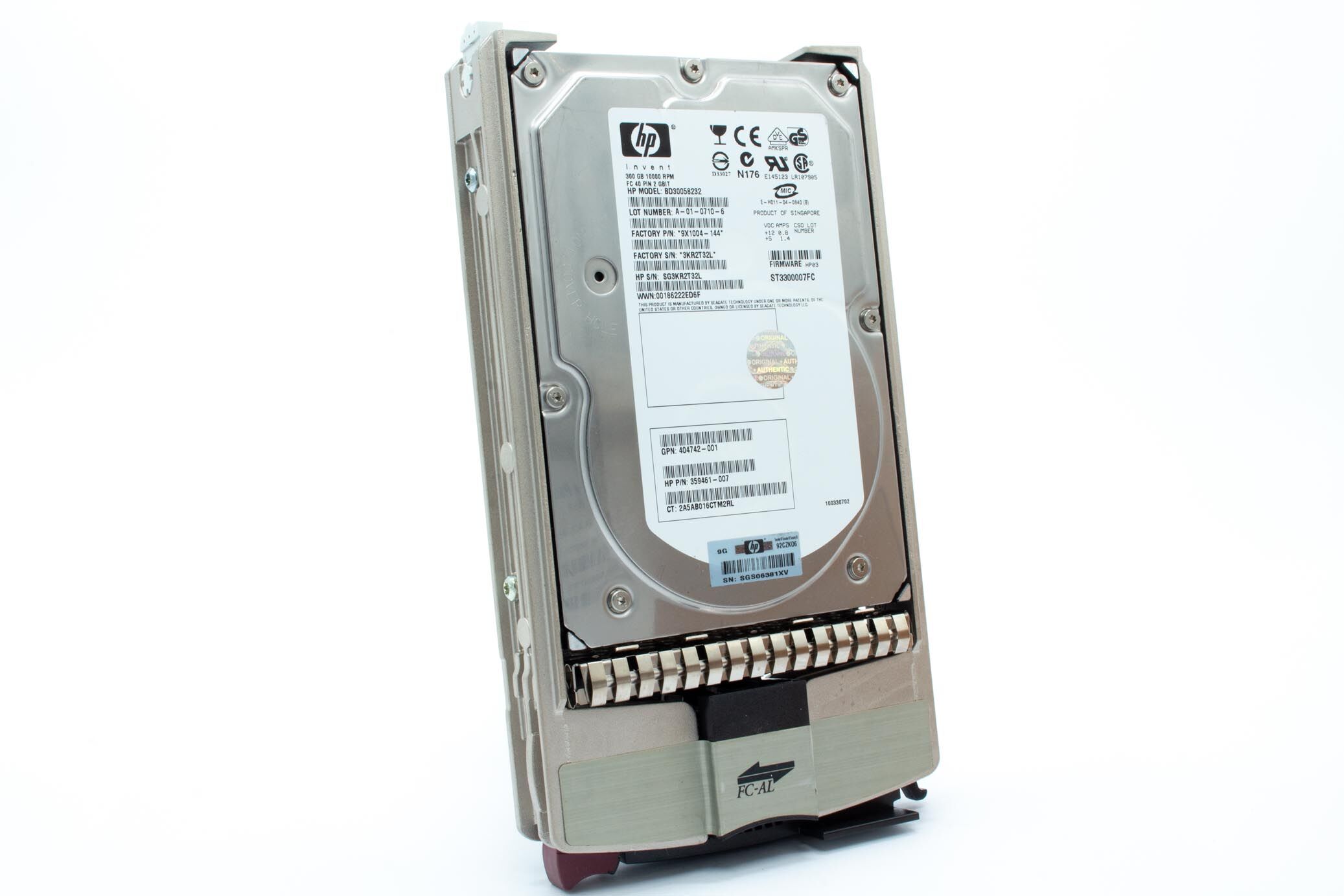 HP HDD 300GB 10K FC 366023-002