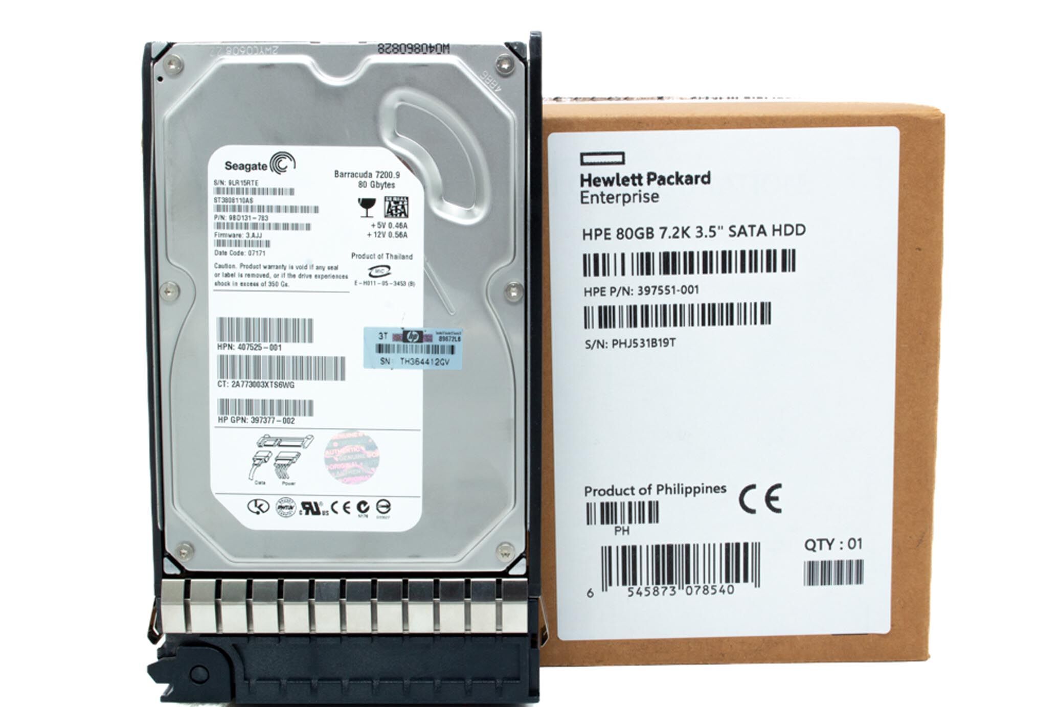 HP HDD 80GB 7.2K 1.5G SATA 397551-001