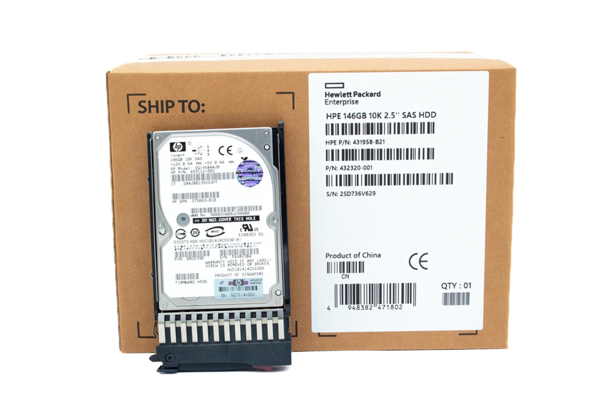 HP HDD 146GB 10K 3G SAS 432320-001