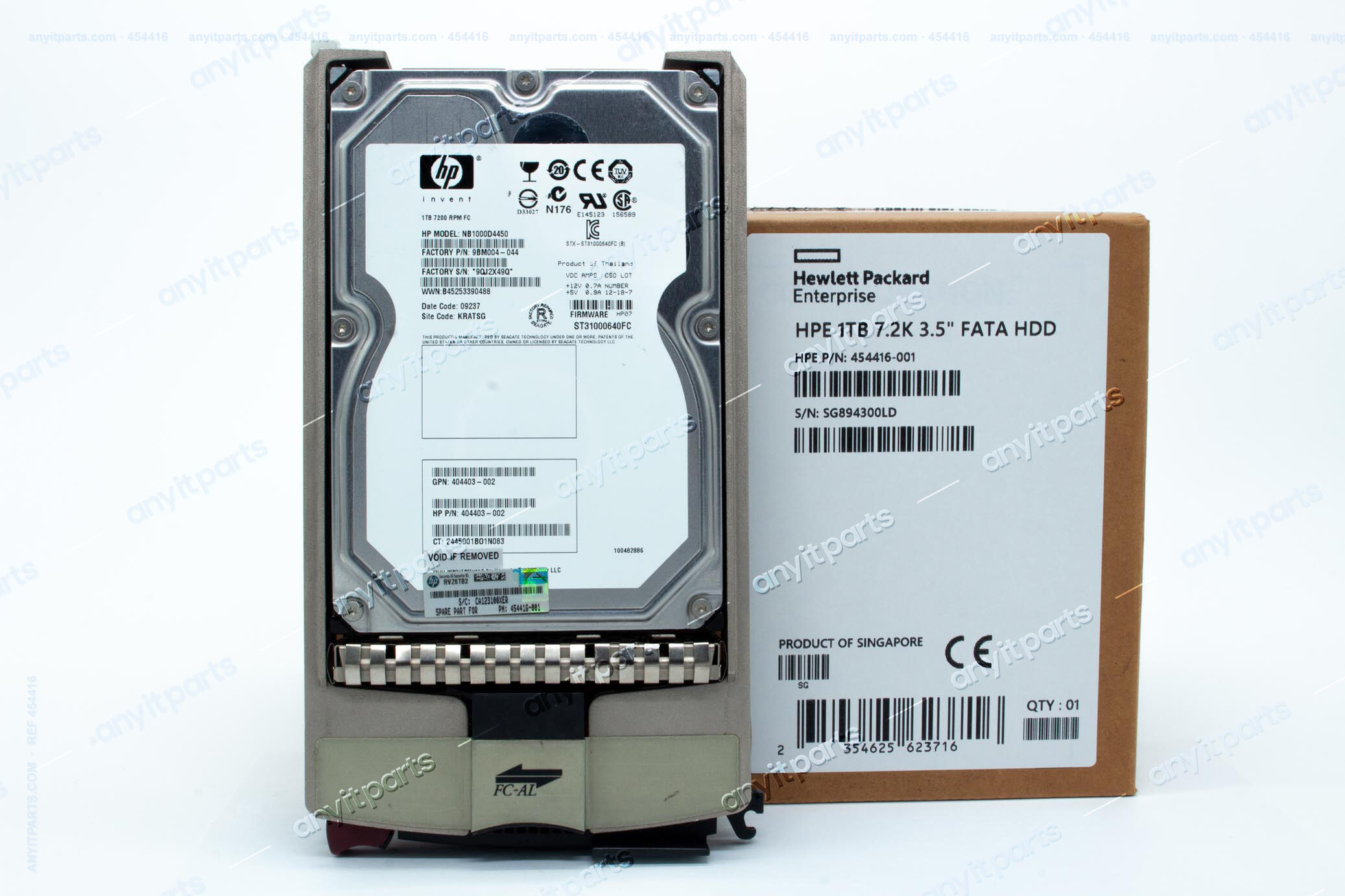 HP HDD 1TB 7.2K FATA 454416-001