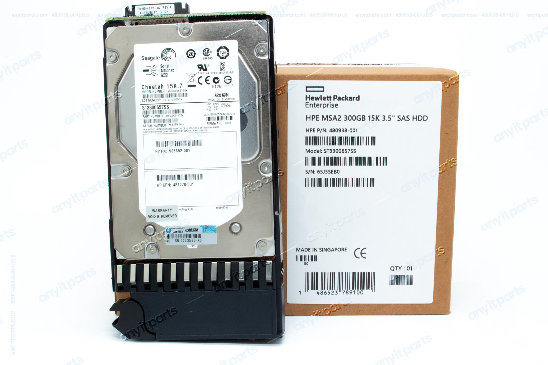 HP HDD 300GB 15K SAS 480938-001