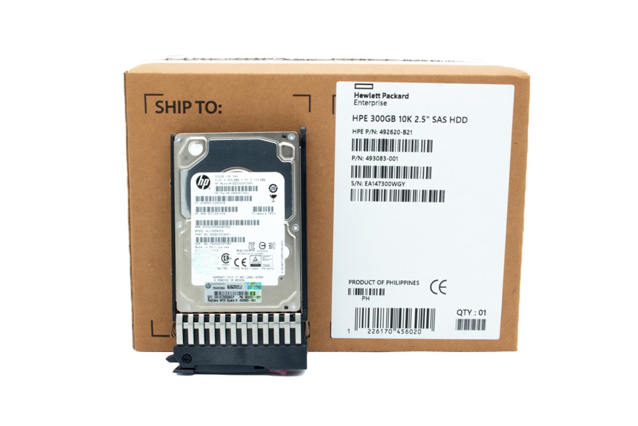 HP HDD 300GB 10K 3G SAS 493083-001