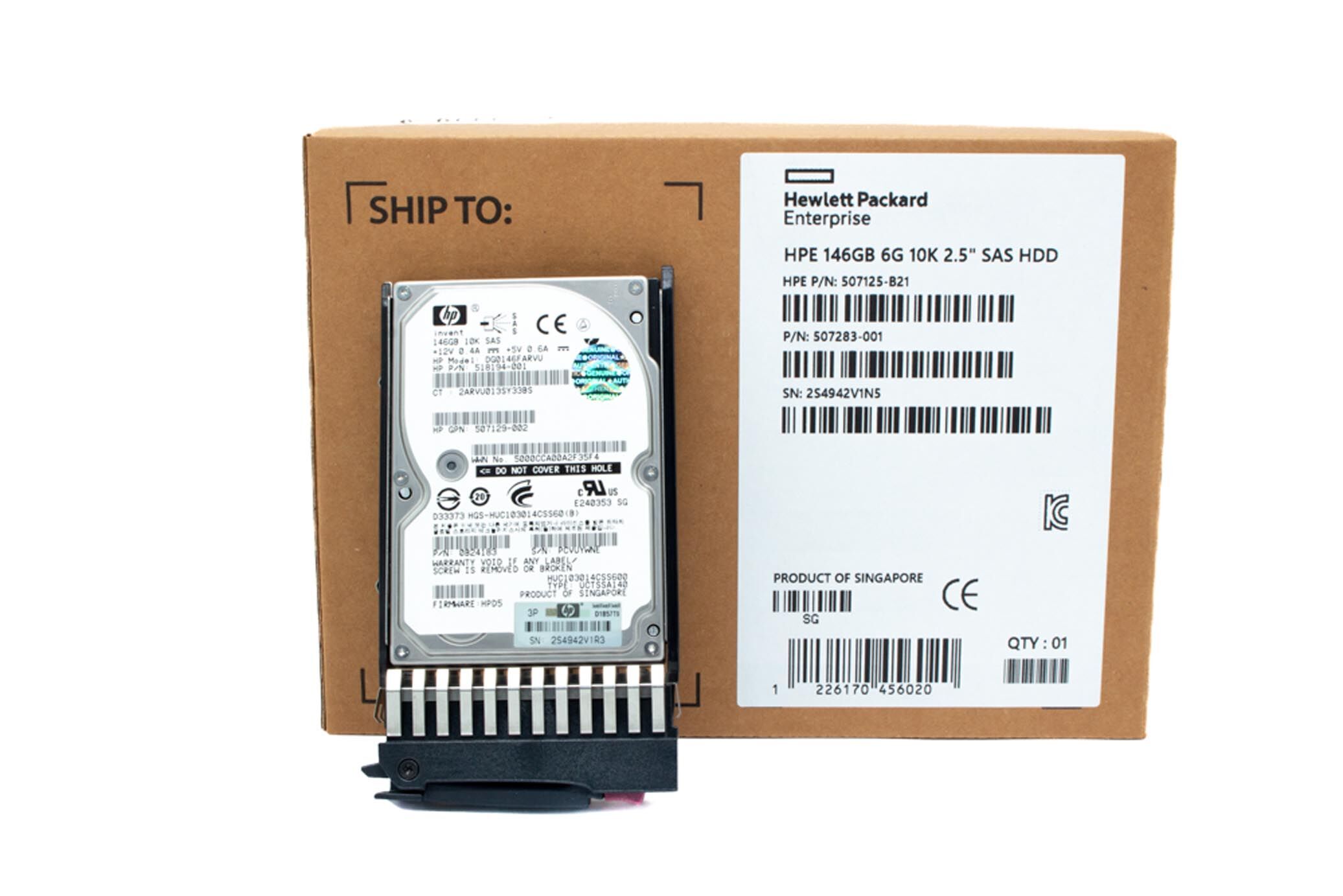 HP HDD 146GB 10K 6G SAS 507283-001