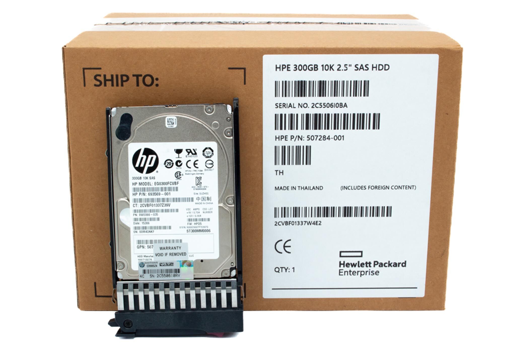 HP HDD 300GB 10K 6G SAS 507284-001