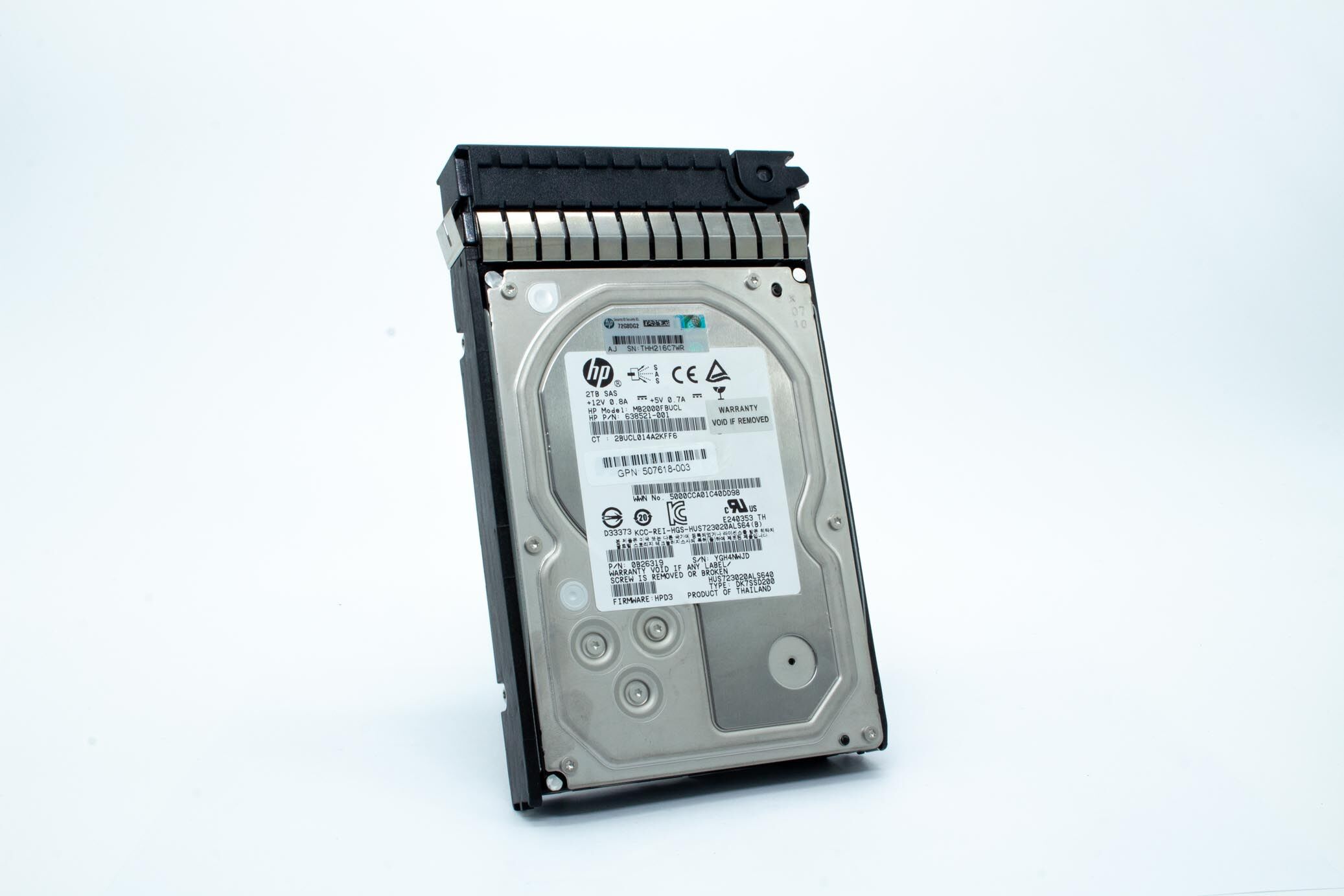 HP HDD 2TB 7.2K 6G SAS 508010-001