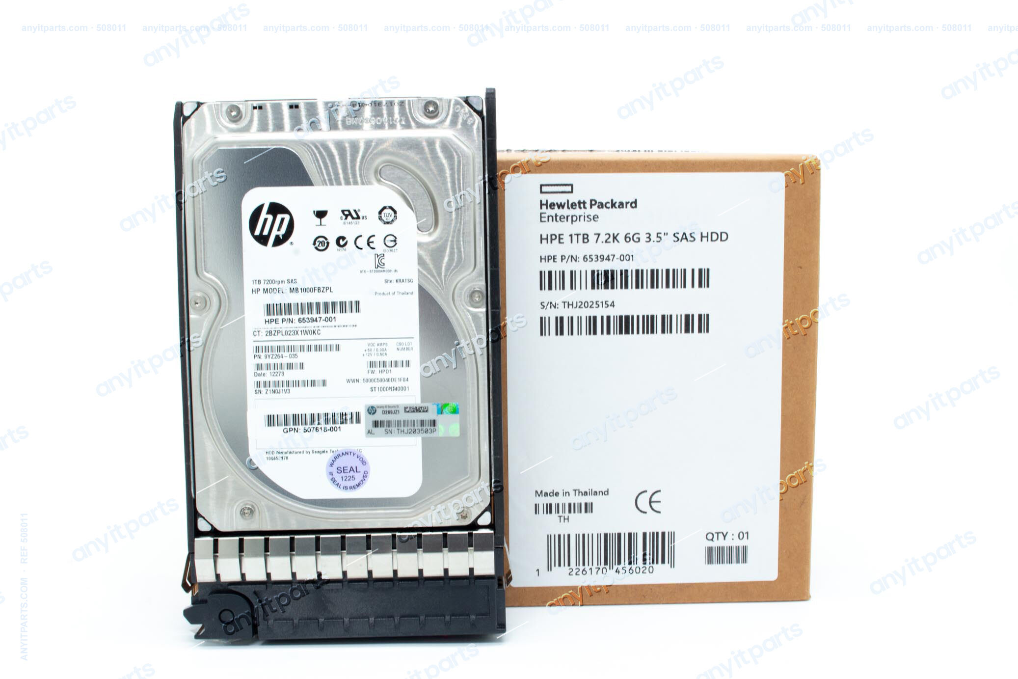 HP HDD 1TB 7.2K 6G SAS 508011-001