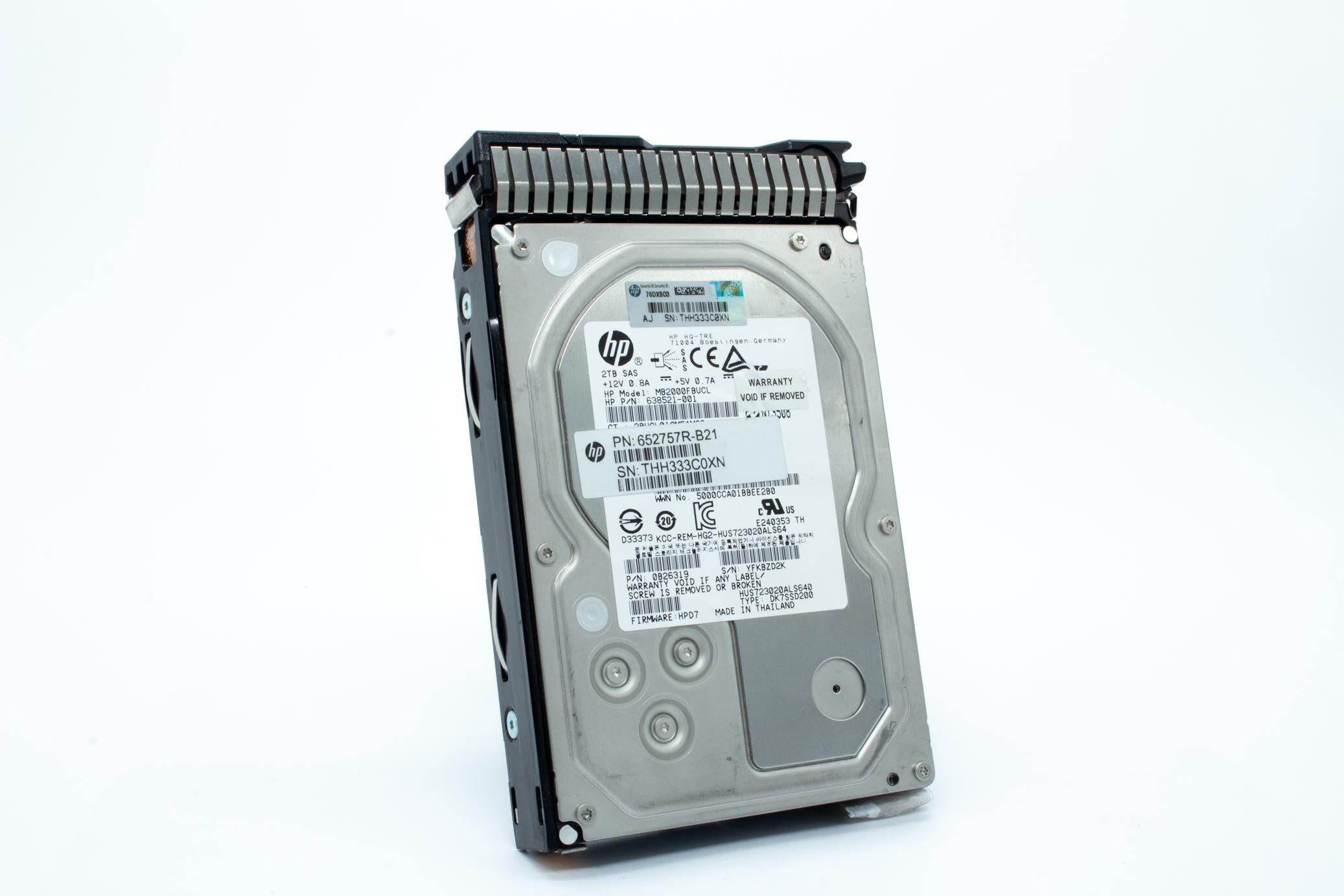 HP HDD 2TB 7.2K 6G SAS 653948-001
