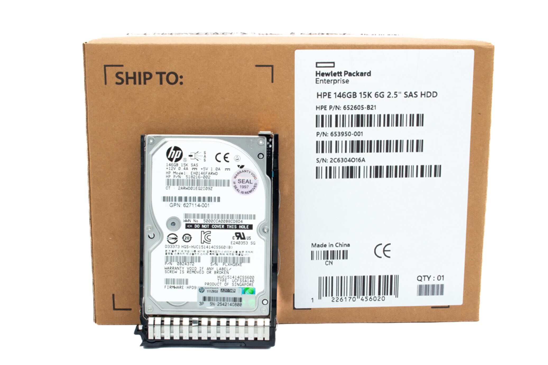 HP HDD 146GB 15K 6G SAS 653950-001