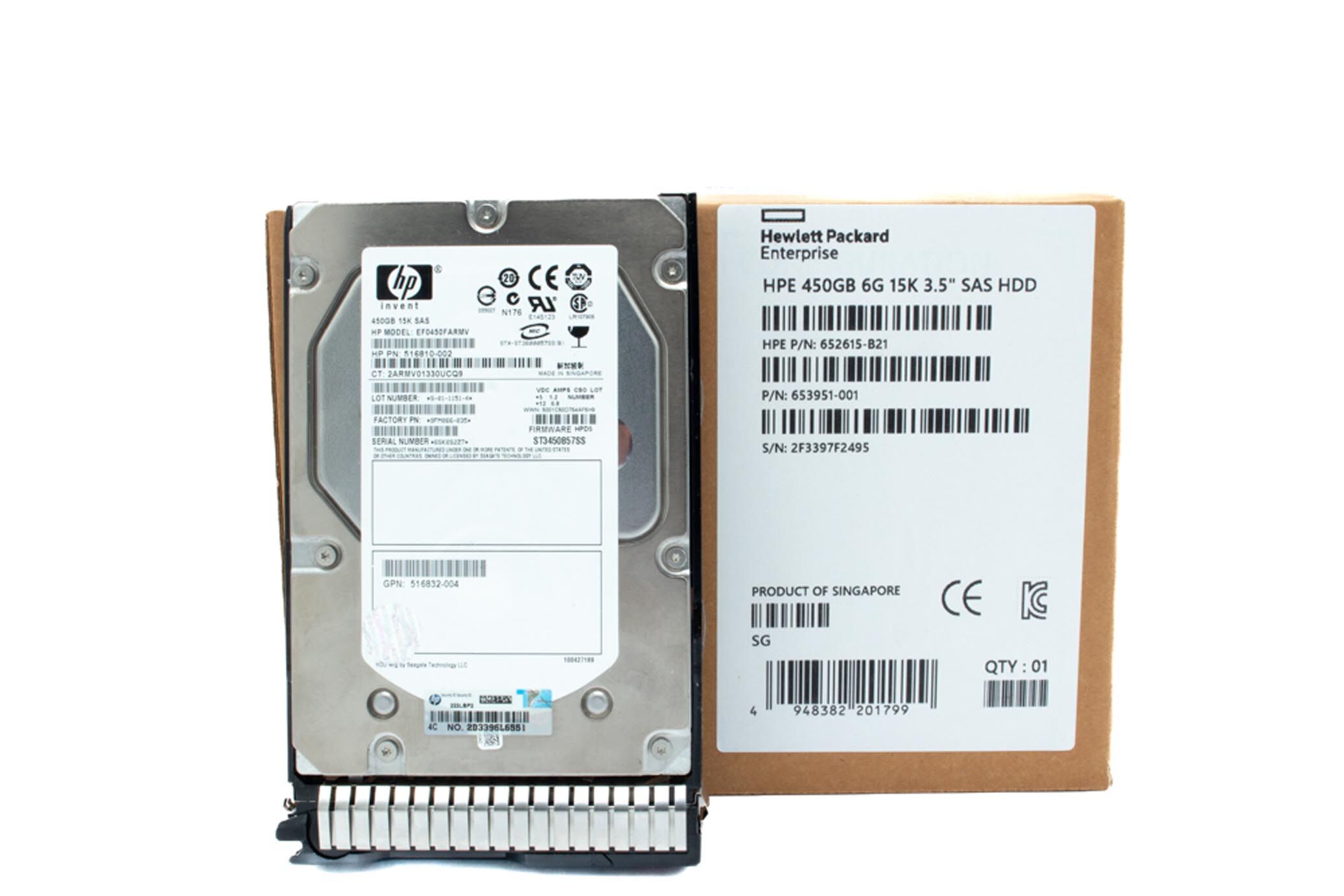 HP HDD 450GB 15K 6G SAS 653951-001