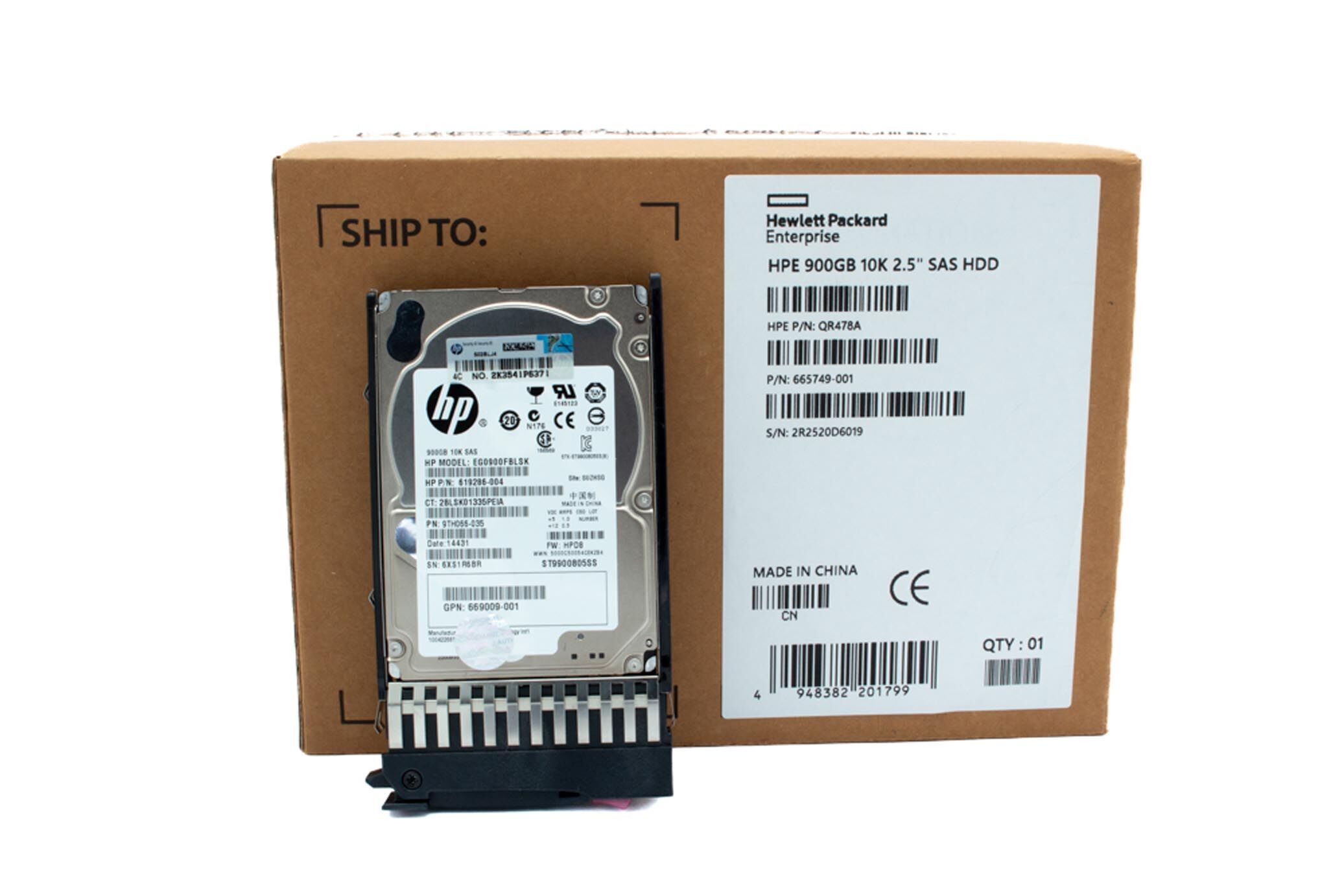 HP HDD 900GB 10K 6G SAS 665749-001