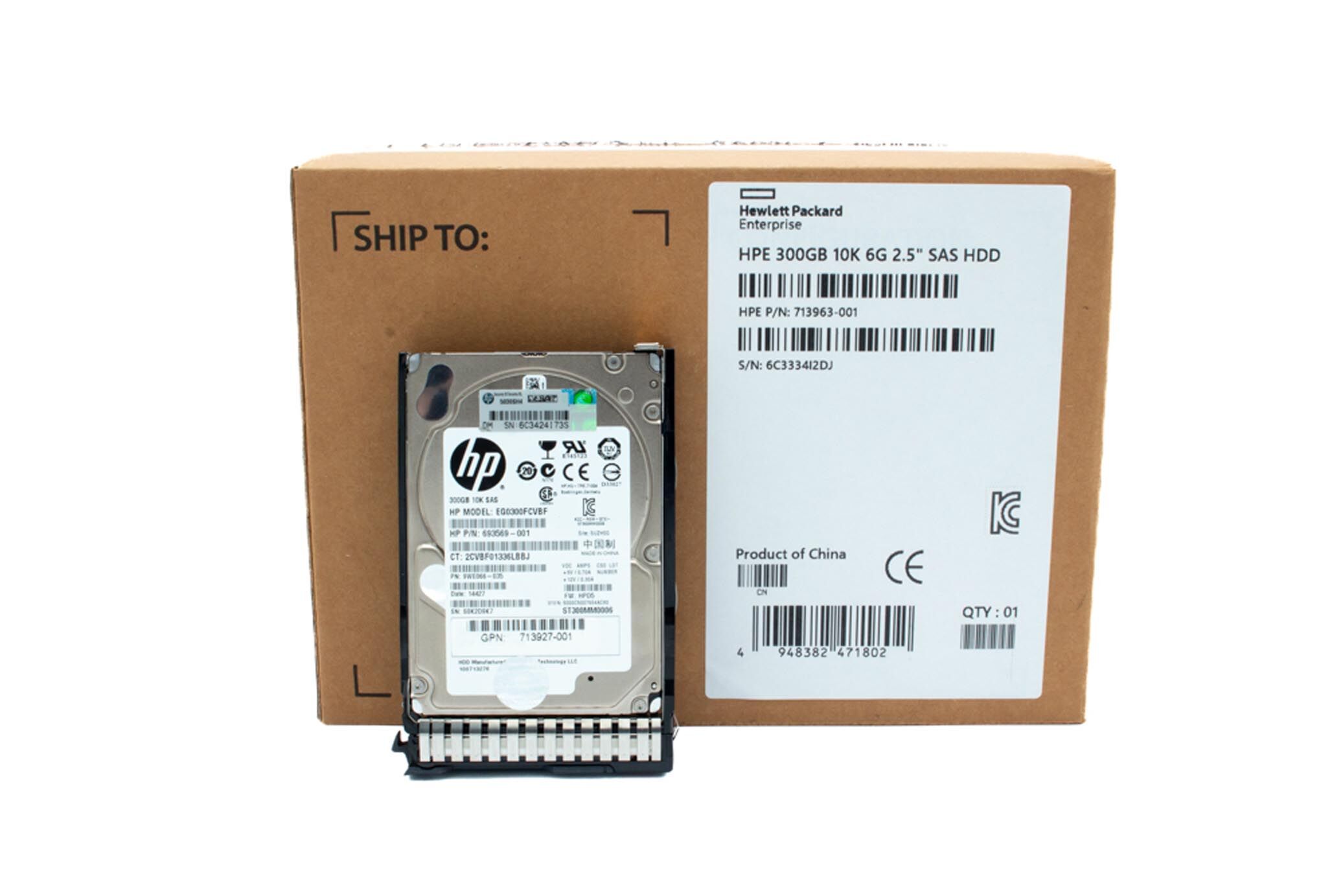 HP HDD 300GB 10K 6G SAS 713963-001