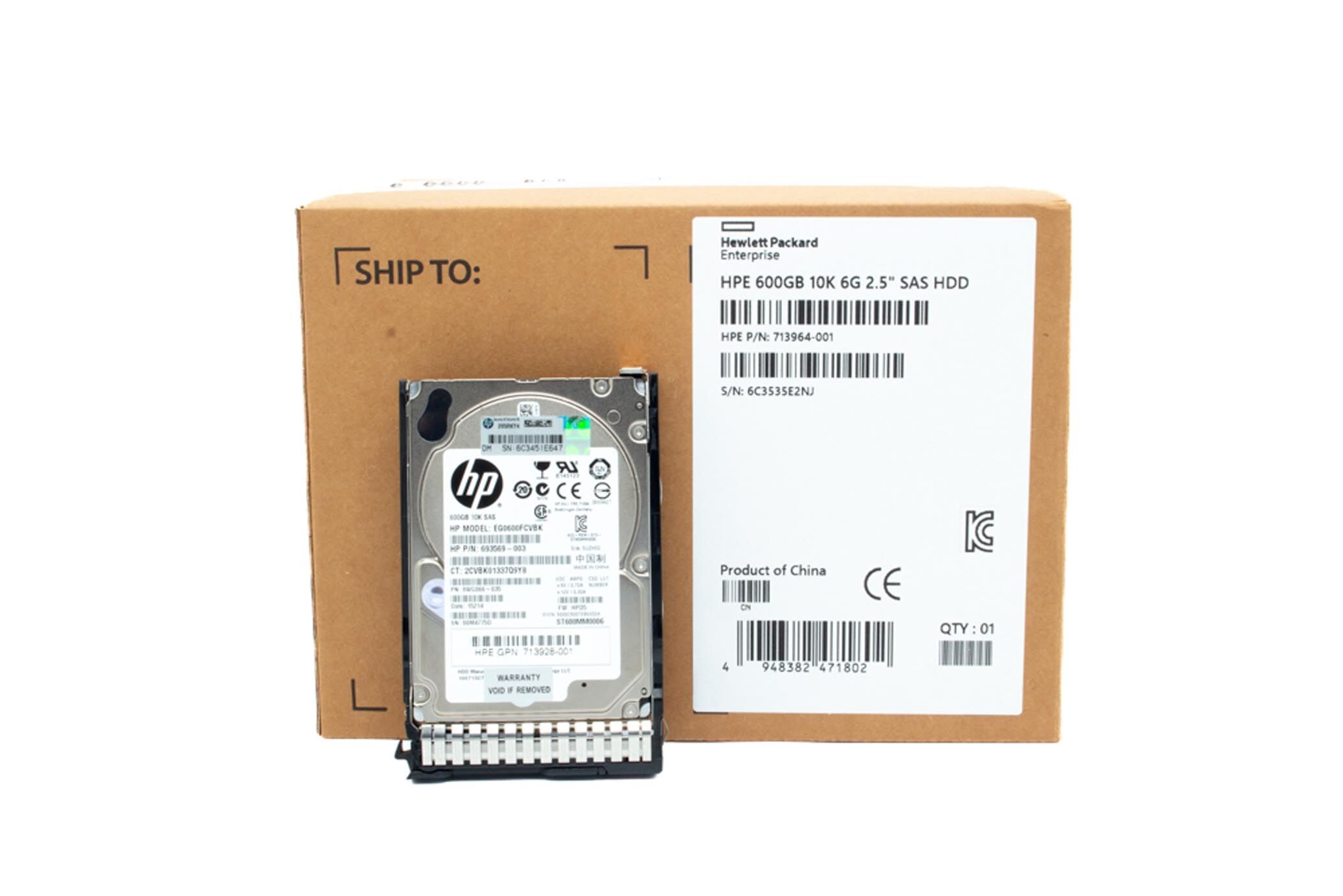 HP HDD 600GB 10K 6G SAS 713964-001
