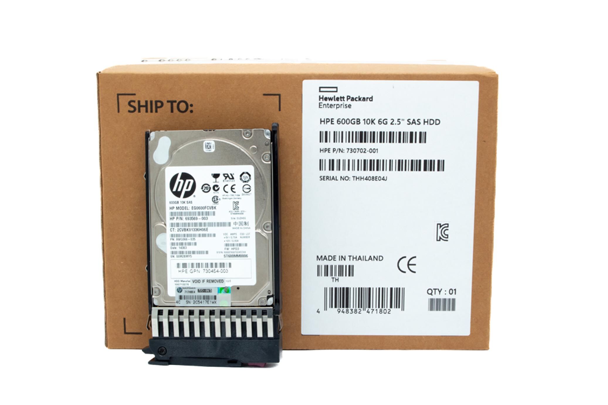 HP HDD 600GB 10K 6G SAS 730702-001