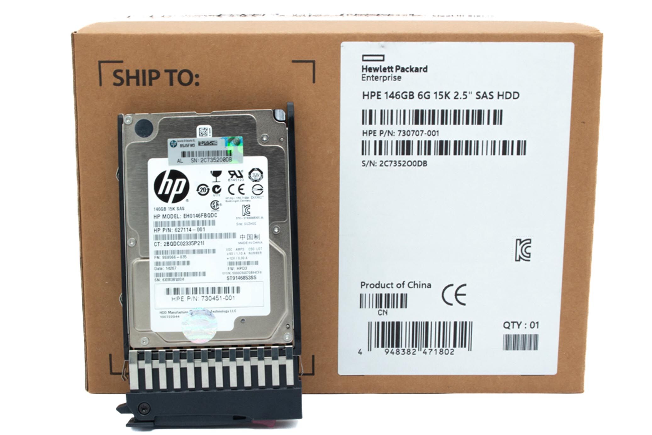 HP HDD 146GB 15K 6G SAS 730707-001