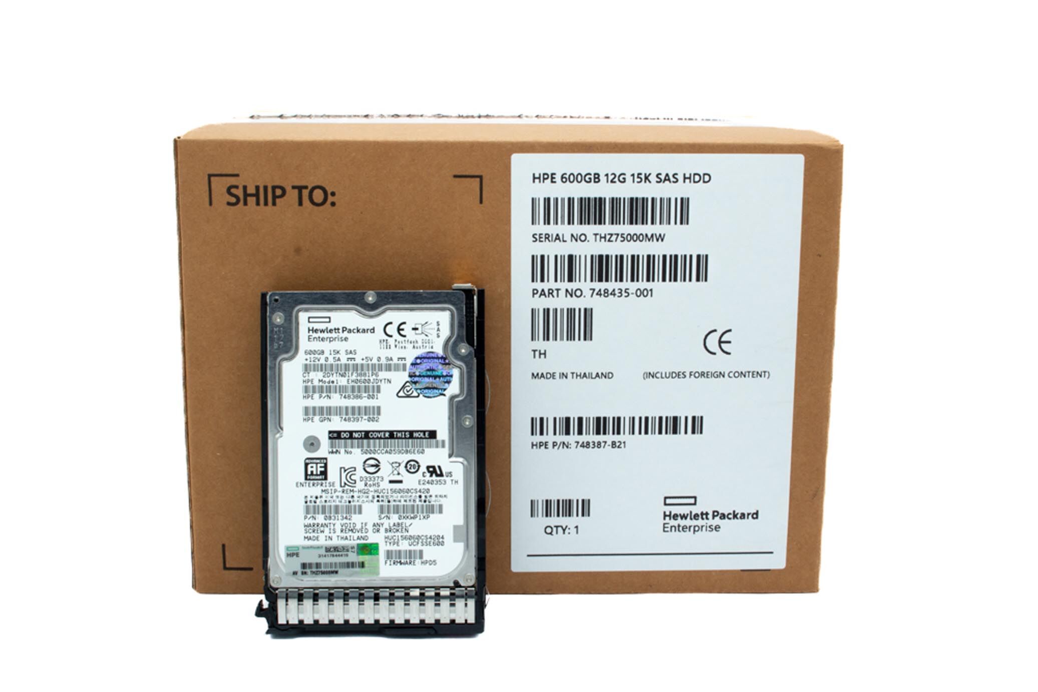 HP HDD 600GB 15K 12G SAS 748435-001