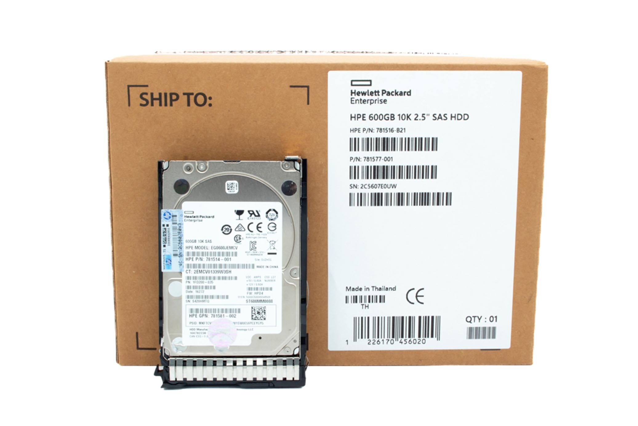 HP HDD 600GB 10K 12G SAS 781577-001