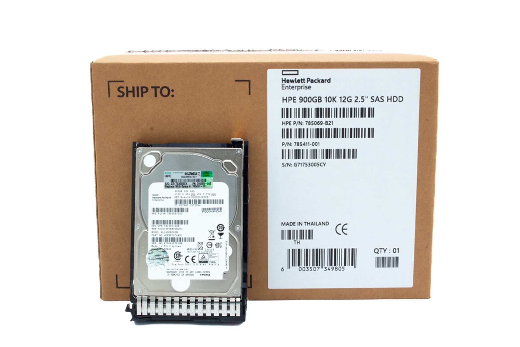 HP HDD 900GB 10K 12G SAS 785411-001