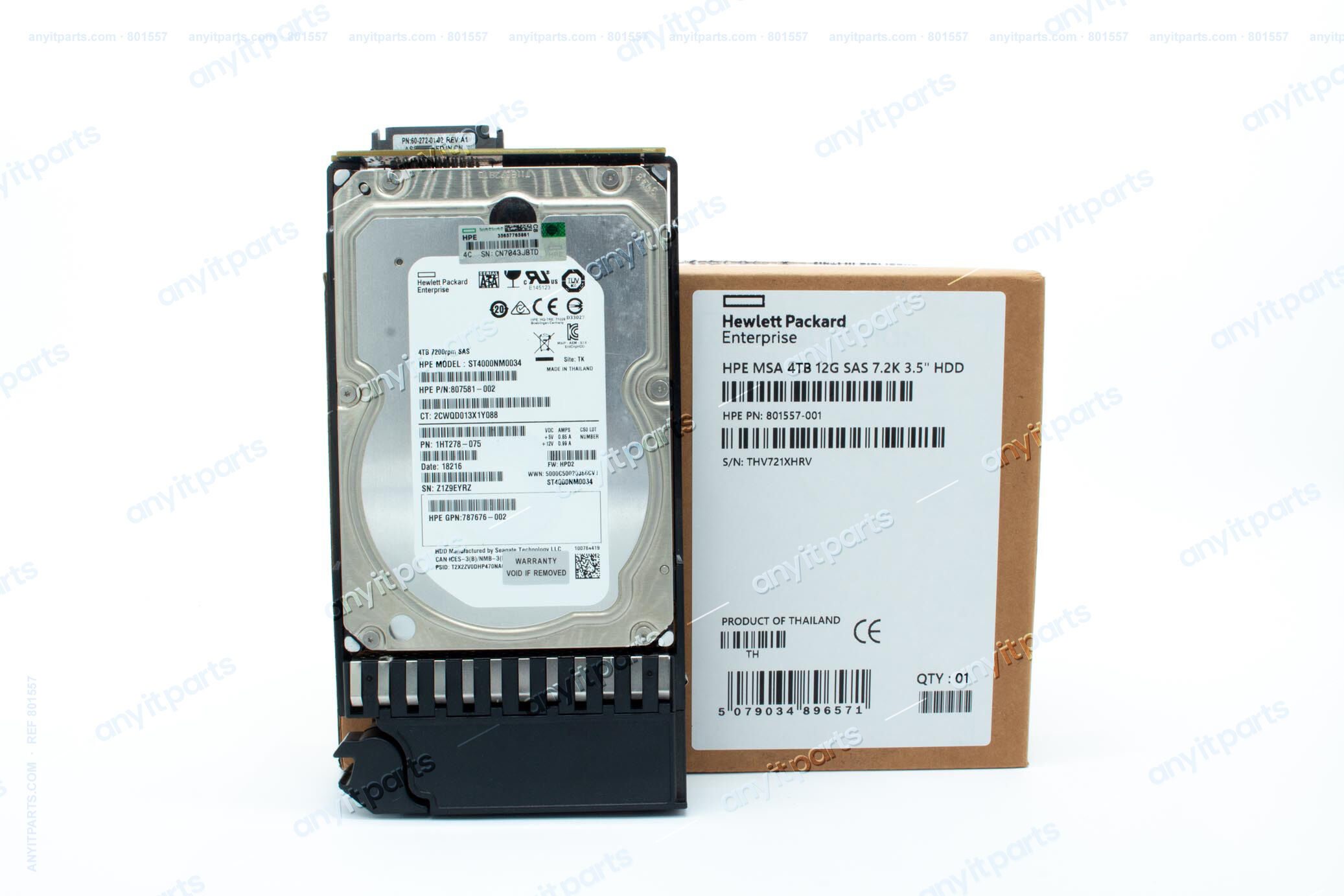 HP HDD 4TB 7.2K 12G SAS 801557-001