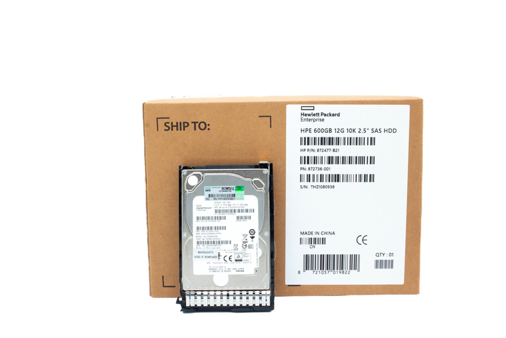 HP HDD 600GB 10K 12G SAS 872736-001