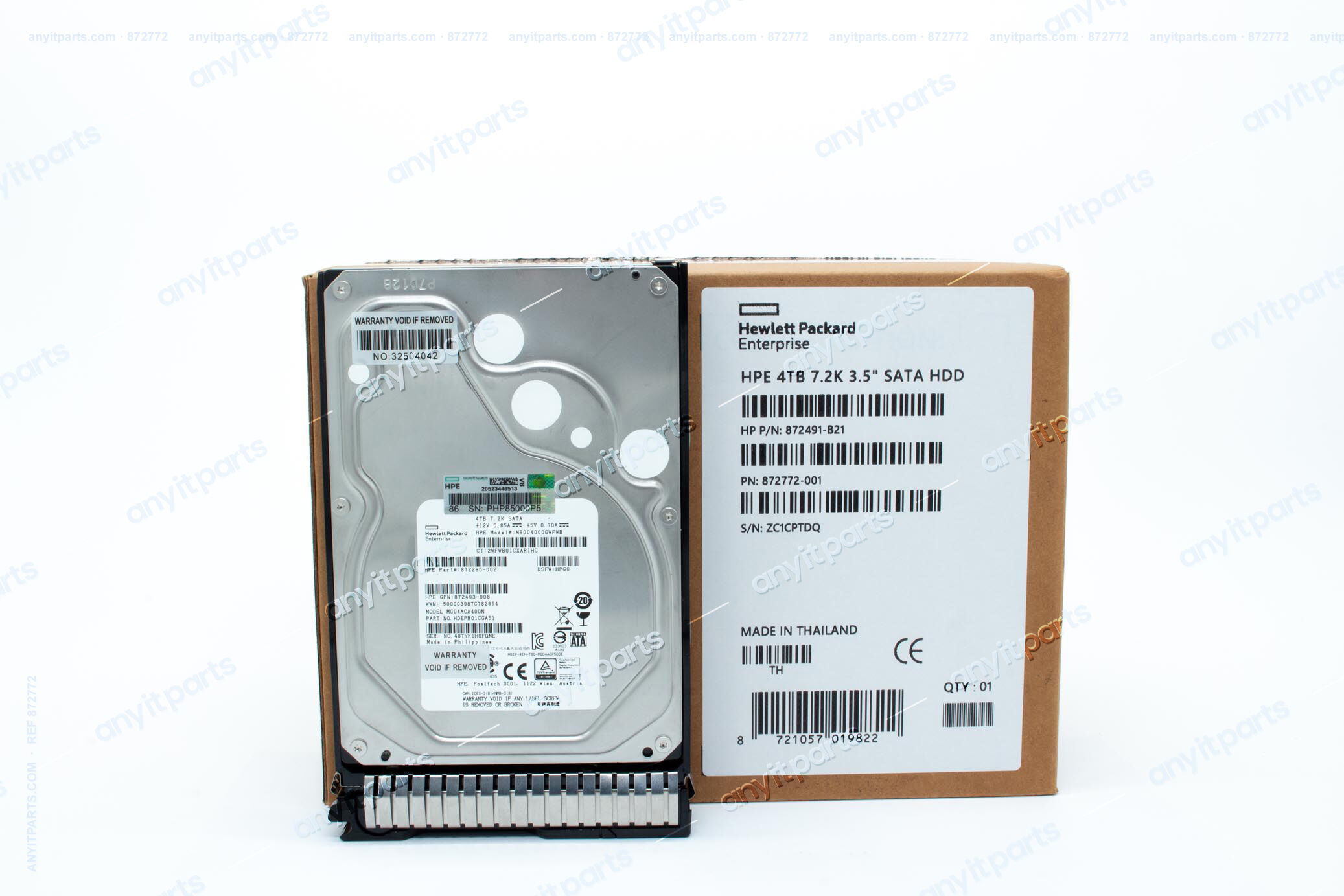 HP HDD 4TB 7.2K 6G SATA 872772-001