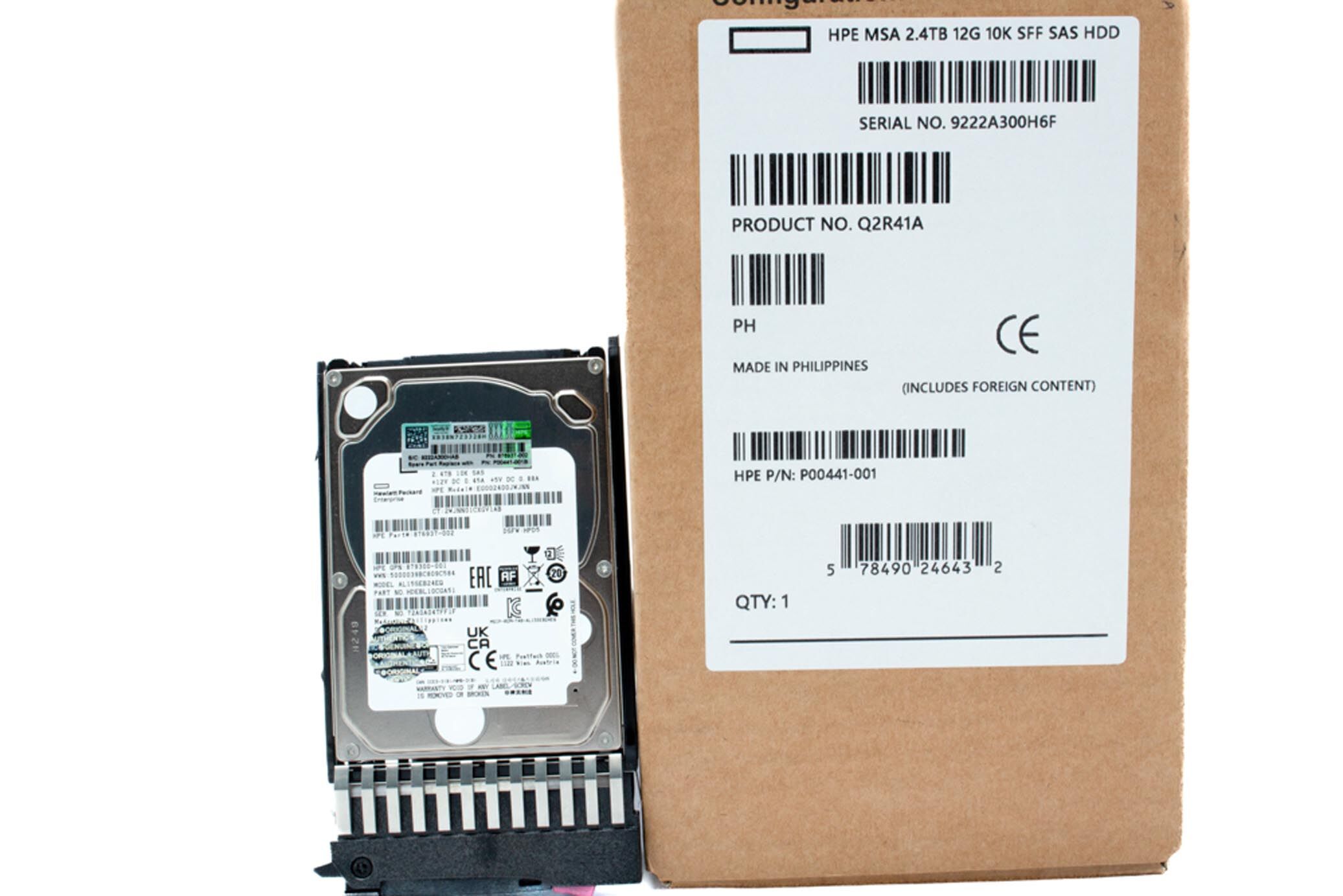 HP HDD 2.4TB 10K 12G SAS P00441-001
