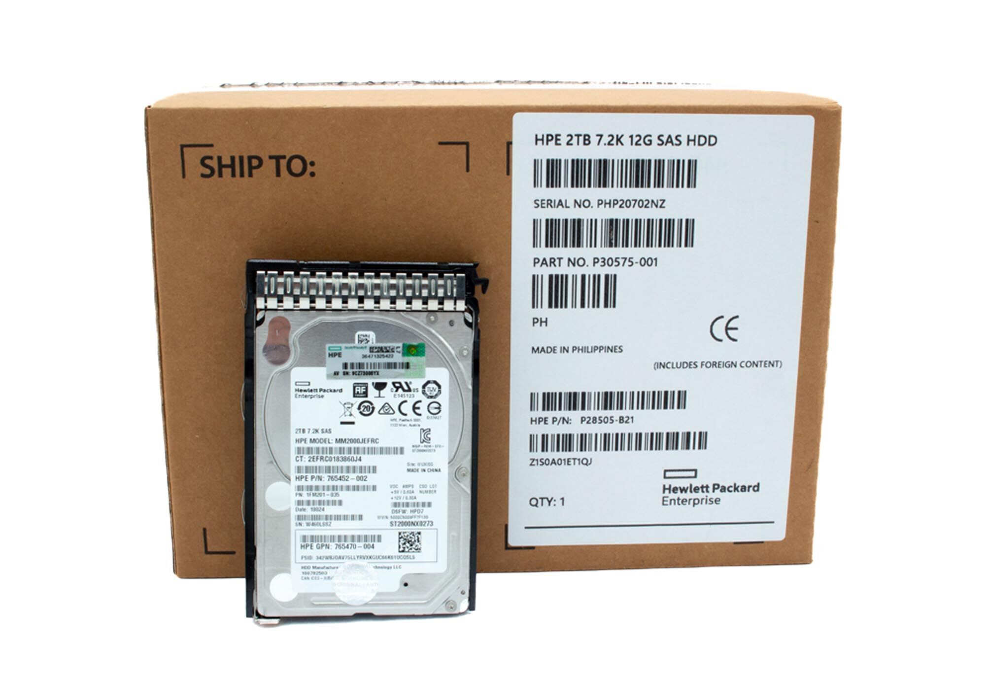 HP HDD 2TB 7.2K 12G SAS P30575-001