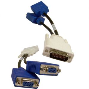 HP LFH / DMS-59 to Dual VGA Y-Splitter Cable