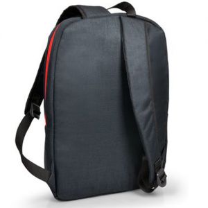 Port Designs 105330 15.6 Inch Portland Urban Slim Padded Laptop Backpack - Black & Red