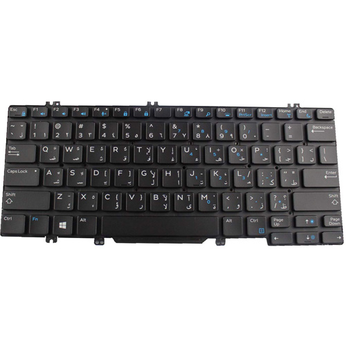 Dell Latitude 7280/7290/7380/7389/7390 ARABIC Backlit Keyboard - 0HNV9W -  anyITparts