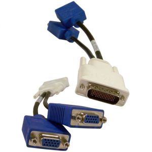 HP 338285-008 DMS to Dual VGA Video Adapter Dual Monitors Y-Splitter Cable