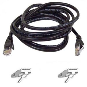 Belkin A3L791-10-BLK Cat5e Patch Cable - RJ-45 Male Network - 10ft - Black