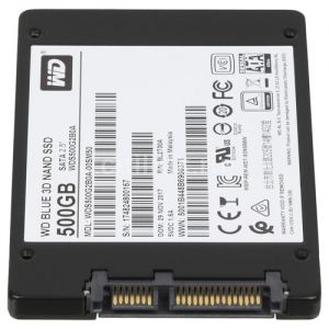 WD Blue 500GB 3D NAND SSD 2.5" SATA III Internal Solid State Drive WDS500G2B0A