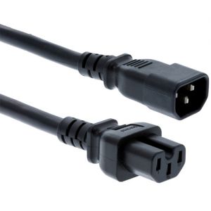 Power Extension cable IEc Male to Female UPS Lead c14 to c15 1.5M