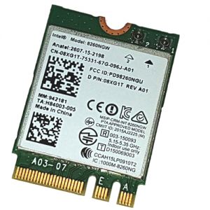 08XG1T Dell Intel 8260NGW Wireless AC-8260 WiFi 802.11 Dual Band WLAN Card