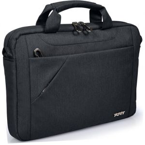 Port Designs 135072 Sydney Top Loading Travel Professional Business Briefcase Bag - Black