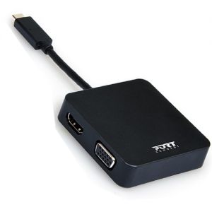 Port Connect Travel Docking Station Type C TO USB 3.0 / 2.0 , HDMI , VGA , RJ45 | 901902