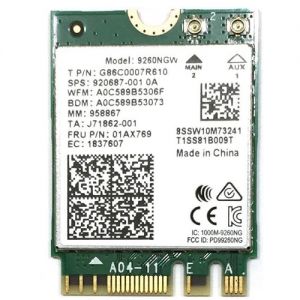 Intel 9260NGW 1730Mbp NGFF Dual Band 802.11ac WiFi Bluetooth 5.0 Wireless Card