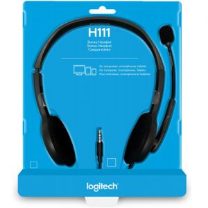 Logitech 981-000593 H111 Binaural Head-band