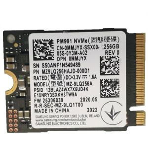 Samsung PM991 256GB M.2 2230 NVMe SSD MZ-9LQ256A DP/N 0MMJYX Dell Laptop
