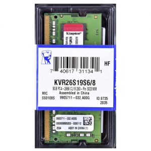 Kingston ValueRAM KVR26S19S6/8 DDR4-2666 SODIMM 8GB/1Gx64 CL19 Notebook Memory