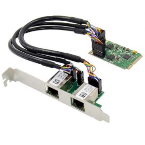 ProXtend mini PCIe Dual RJ45 Gigabit Ethernet NIC-PX-NC-10818