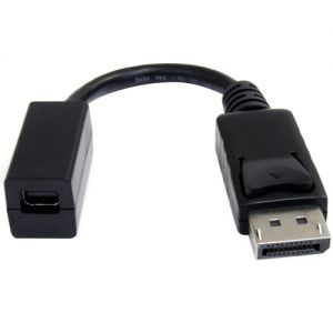 StarTech.com DP2MDPMF6IN 6in DisplayPort to Mini DisplayPort Video Cable Adapter - M/F, Black
