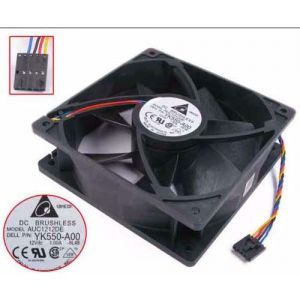 Delta AUC1212DE DC 12V YK550-A00 1.00A 12038 12cm 4-line server cooling fan