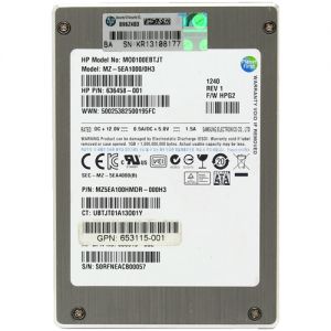 HP M00100EBTJT 100GB SSD FLASH SATA 2.5" 636458-001 636619-002