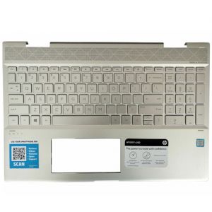 HP ENVY X360 15-CN PALMREST KEYBOARD L20746-001 609939-001 L32767-001 SILVER